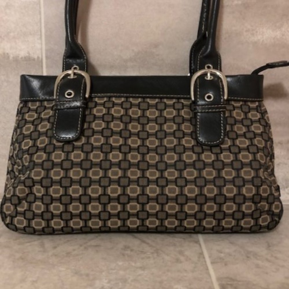 Nine West Beige/Black Shoulder Bag
